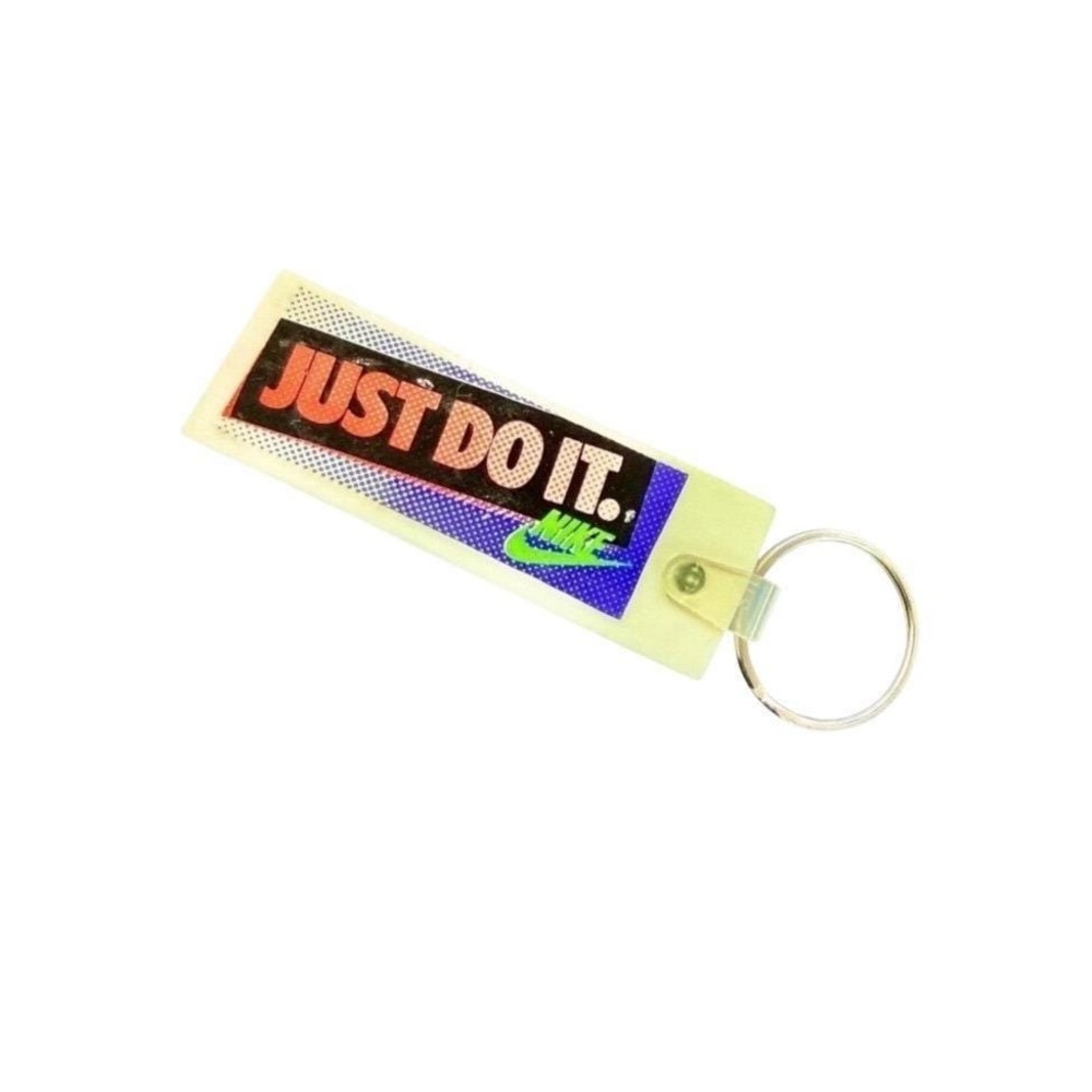 Vintage Nike Just Do It Keychain 90s Y2K Double Sided Promo Gorpcore Streetwear